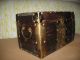 Wooden Box Made By Wood And Metal Foil Vintage Boxes photo 5
