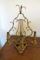 Antique French Lamps,  Pair,  Harp - Back,  To Use On Table Or As Sconces Lamps photo 11