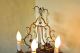 Antique French Lamps,  Pair,  Harp - Back,  To Use On Table Or As Sconces Lamps photo 4