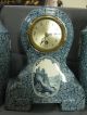 German Ceramic Clock Set Ludwig Wessel Bonn Clocks photo 1