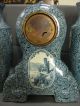 German Ceramic Clock Set Ludwig Wessel Bonn Clocks photo 4