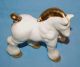 Vintage Porcelain Ceramic Pottery Darling Draft Horse Figurine Gilt Trim Figurines photo 9