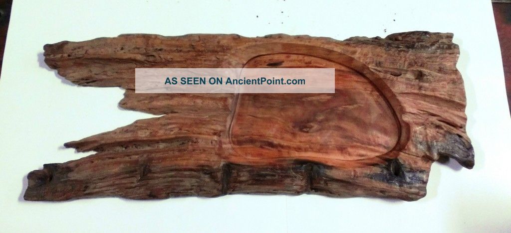 Reclaimed Hand Carved Wood Tea Tray Rustic Antique Style Tt10 Trays photo