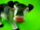Traditional Chinese Painting Style Porcelain Bull Cow Figurine Statuette Figurines photo 1