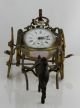 Antique French Palais Royal Pocket Watch Holder,  A Horse Pulled Carriage 1830 Clocks photo 2
