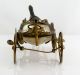 Antique French Palais Royal Pocket Watch Holder,  A Horse Pulled Carriage 1830 Clocks photo 3