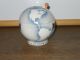 Vintage Art Deco Marque Depose Amora Globe Shaped Mustard Pot W/ Wooden Spoon Other photo 1