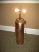 Vintage / Antique Brass / Copper Childs Fire Extinguisher Lamp - 40 ' S - 50 ' S Era Lamps photo 3