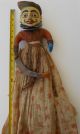 Antique Indian Warrior,  India Theatre Doll,  Carved Wood Carved Figures photo 1