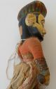 Antique Indian Warrior,  India Theatre Doll,  Carved Wood Carved Figures photo 3