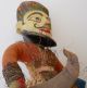 Antique Indian Warrior,  India Theatre Doll,  Carved Wood Carved Figures photo 7