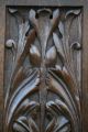 17th C.  Carved Oak Panel With The Central Leaf Relief Carvings C1680 Other photo 1
