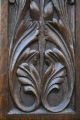 17th C.  Carved Oak Panel With The Central Leaf Relief Carvings C1680 Other photo 2