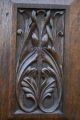 17th C.  Carved Oak Panel With The Central Leaf Relief Carvings C1680 Other photo 3