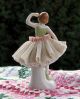 Unterweissback German Dresden Porcelain Lace Figurine Unter Weiss Bach Figurines photo 2