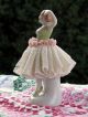 Unterweissback German Dresden Porcelain Lace Figurine Unter Weiss Bach Figurines photo 3