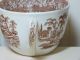 Antique Palmyra Dessert Bowl And Cup,  Brown Transferware,  Marked Bowls photo 3