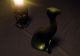 Vtg Royal Dux Bohemia Black Cat Figurine Porcelain Modernist Black Cat Statue Figurines photo 1