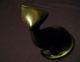 Vtg Royal Dux Bohemia Black Cat Figurine Porcelain Modernist Black Cat Statue Figurines photo 5