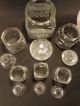6 Vintage Apothecary Candy Jars Different Sizes Great Set Jars photo 2