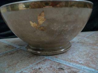 Antique Bowl 22 Karat Gold Gilding From 1800 ' S American China Co. photo