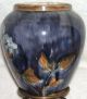 Antique Porcelain Floral Vase On Solid Heavy 2 Piece Brass Base,  Very Old Vases photo 1