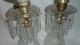 Pair Of Vintage Boudoir Victorian Style Lamps With 16 Crystal Glass Prisms Lamps photo 2