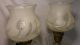 Pair Of Vintage Boudoir Victorian Style Lamps With 16 Crystal Glass Prisms Lamps photo 4