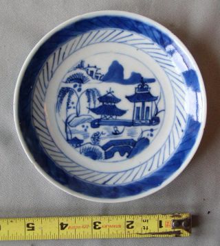 Antique Chinese Canton Export Porcelain Early 19th Century Salad Desert Plate Nr photo