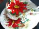 Royal Albert Poinsettia Hand Painted Tea Cup And Saucer Teacup Cups & Saucers photo 7