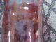 Antique Rose & Clear Globe - Huuricane Or Candle Type - 10 1/2 