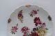 Antique Porcelain Charger Large Plate With Roses Unmarked Scalloped Edge Plates & Chargers photo 3