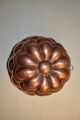 Vintage Tin Lined Copper Mold With Patina Metalware photo 2