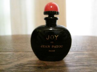 Joy De Jean Patou Paris France Perfume Bottle Small Black And Red Vintage Old photo