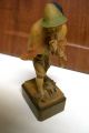 Vtg.  Boy Playing Flute Germany Oberammergau Figurine Figure Carved Figures photo 6