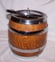 Vintage English Wooden Biscuit Barrel Porcelain Other photo 7