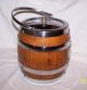 Vintage English Wooden Biscuit Barrel Porcelain Other photo 8