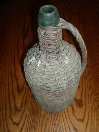 Wicker Covered Decanter photo