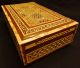 Intricate Inlaid Wooden Box Mother Of Pearl,  Diverse Other Materials Boxes photo 6
