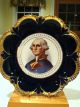 Vintage Empire China George Washington Portrait Cobalt Blue Gold Trimmed Plate Plates & Chargers photo 2