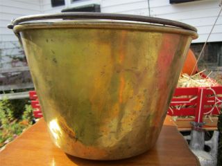 Antique 19th Century Spun Brass Kettle Pot - Marked H.  W Hayden By Miller&co 187? photo