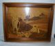 Antique German Inlaid Wood Marquetry Picture Black Forest Other photo 3