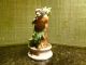 Large Figurine Of Robin & Flowers - Porcelain ? - Professionally Painted Figurines photo 1