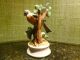Large Figurine Of Robin & Flowers - Porcelain ? - Professionally Painted Figurines photo 2