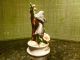 Large Figurine Of Robin & Flowers - Porcelain ? - Professionally Painted Figurines photo 3