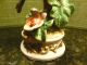 Large Figurine Of Robin & Flowers - Porcelain ? - Professionally Painted Figurines photo 5