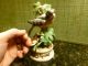 Large Figurine Of Robin & Flowers - Porcelain ? - Professionally Painted Figurines photo 7