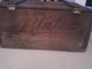 Vtg/antique Early 1900 ' S Rare Wood Blatz Beer Crate/box Plus Look What Else photo