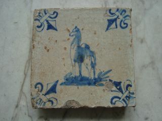 Delft Tile With Dromedary Approx.  1650 photo