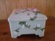 Hand Painted Antique Porcelain Jewelry Box (two Peices) Other photo 2